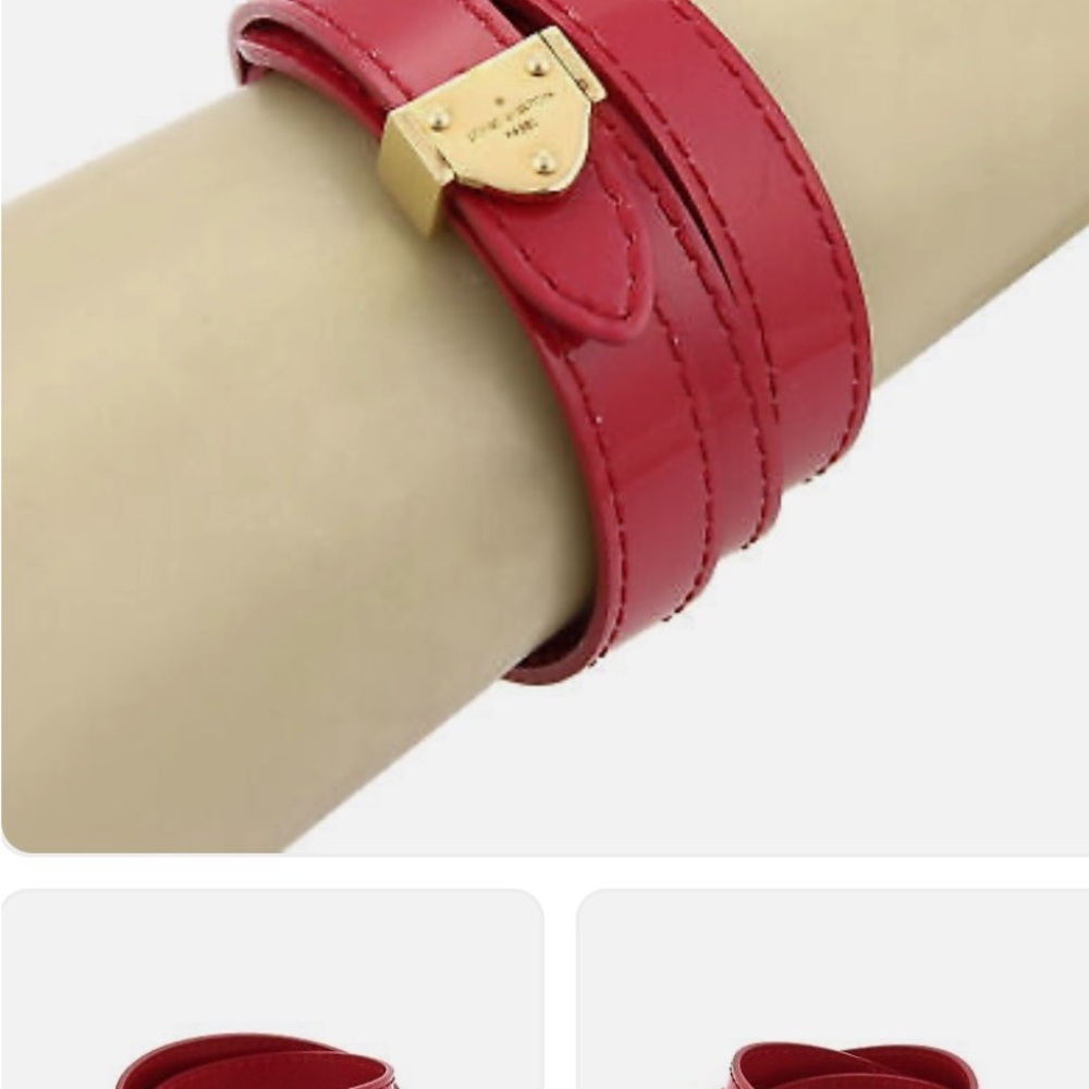 Pink Leather Wrap Bracelet